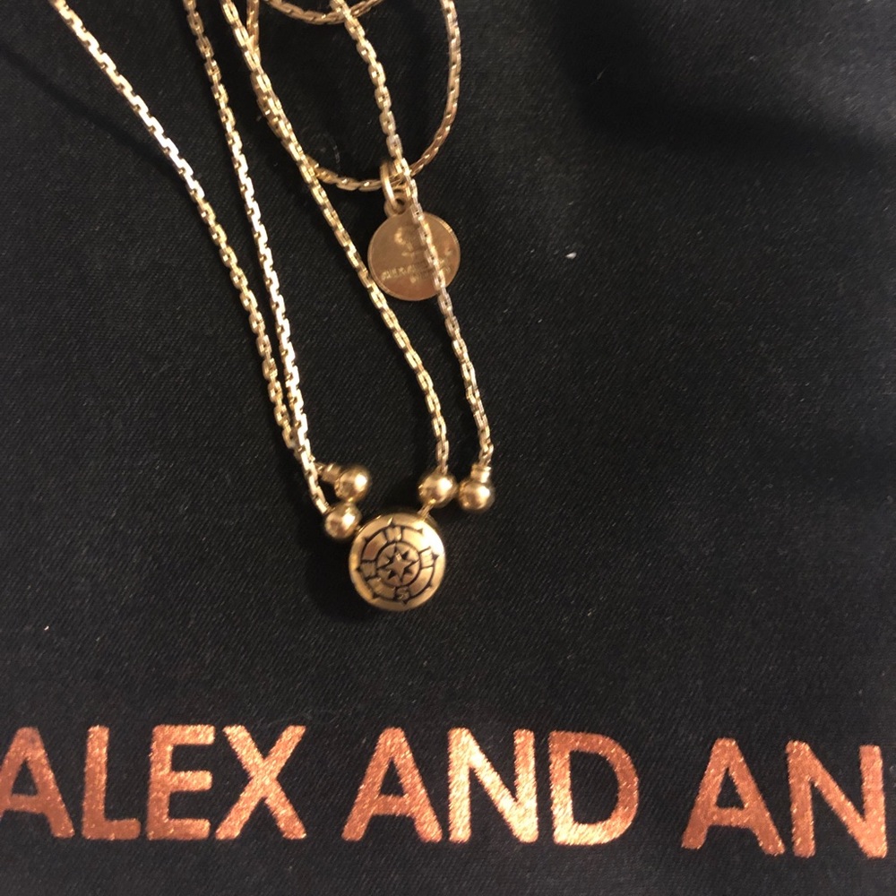 ALEX AND ANI Expandable Compass Necklace